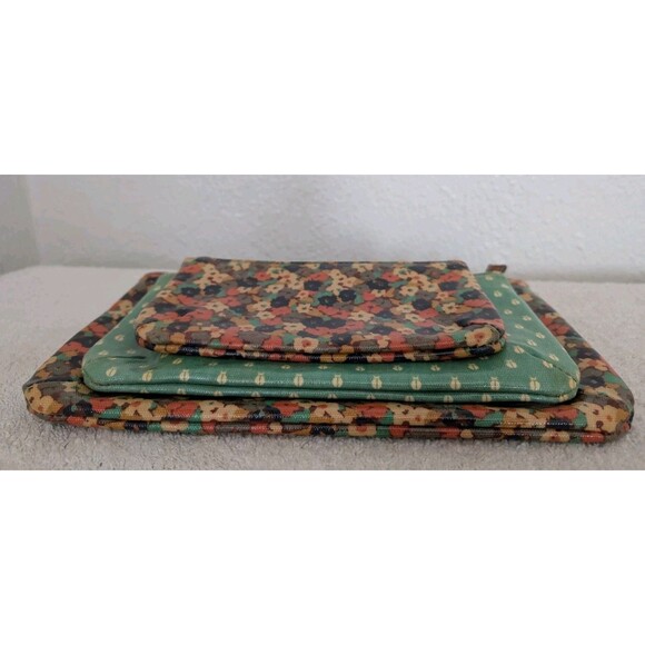 Lot of 3 Fossil Key Per Clutch Travel Pouches Pouch Wallet Zip Floral - Picture 3 of 16